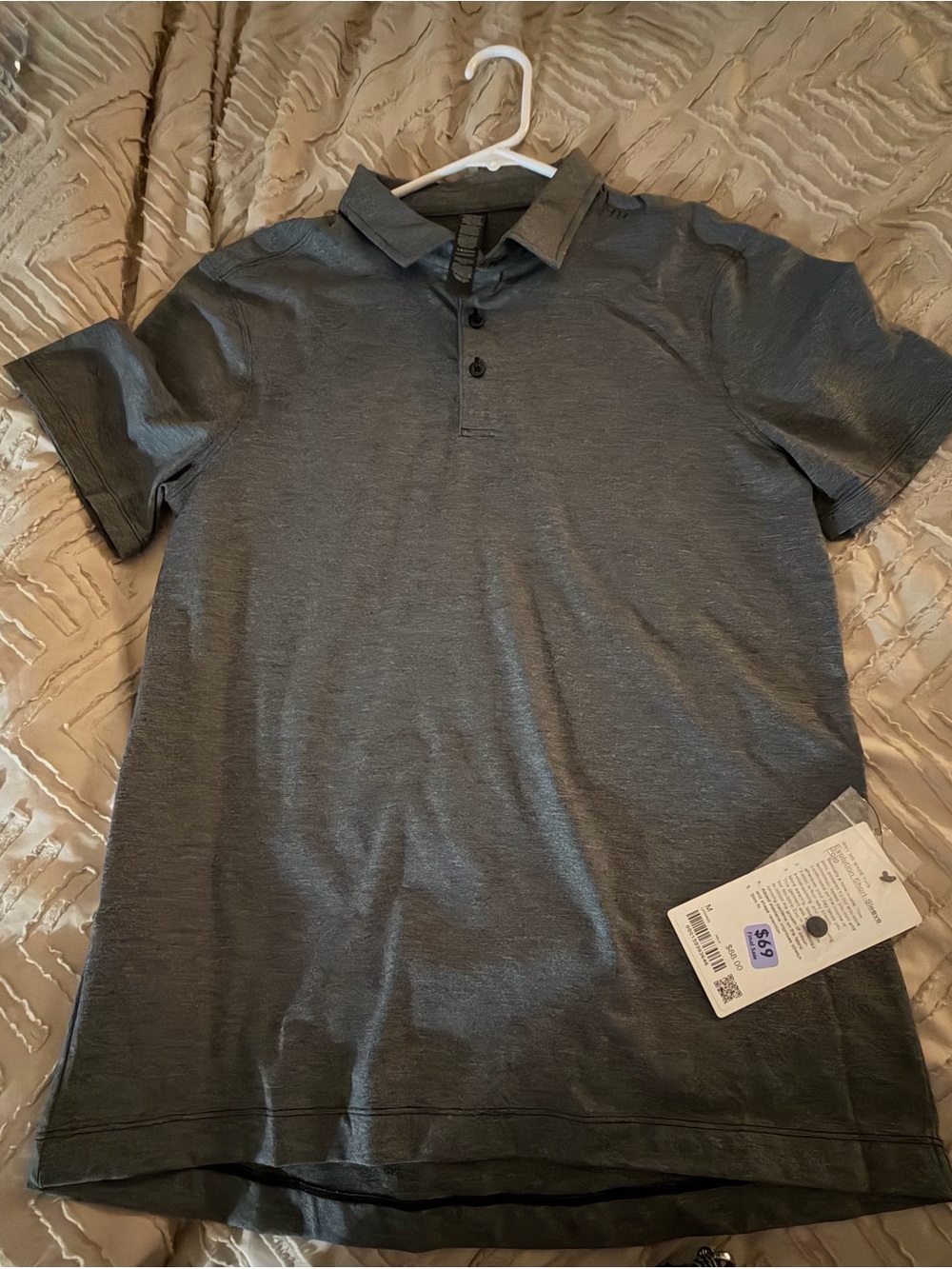 Men's Short-Sleeve Polo Shirt - Dark Gray